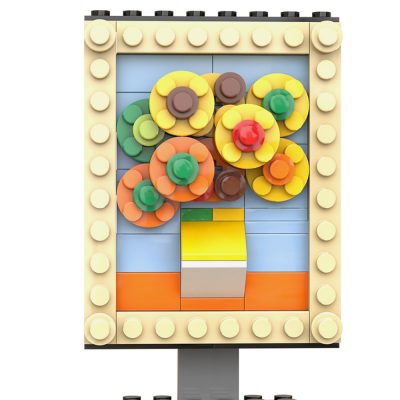 MOCBRICKLAND MOC 89836 Famous Painting Sunflower 5