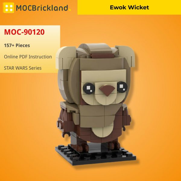 MOCBRICKLAND MOC 90120 Ewok Brickheadz Wicket 2