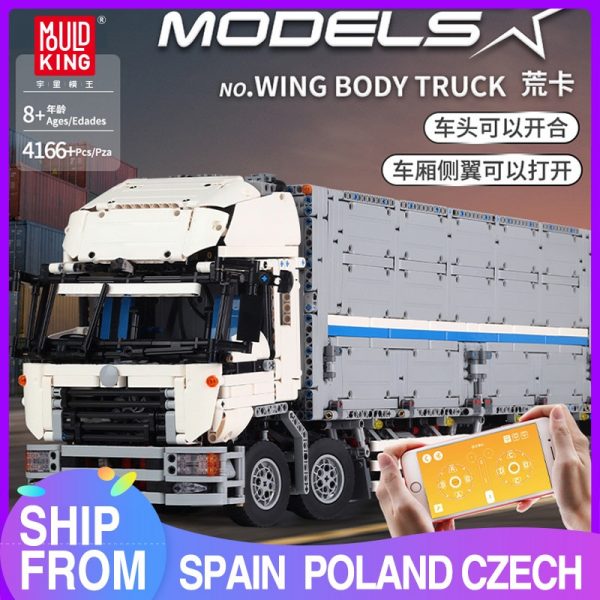 MOULD KING 13139 MOC 23008 Technic The Arakawa Moc Tow Wing body Container truck Tatra Model