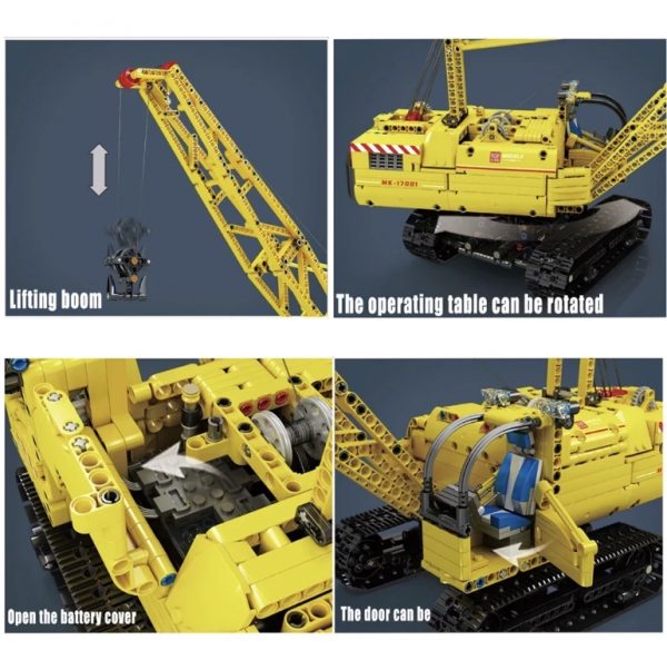 MOULD KING 17001 High Tech Motorized Crawler Crane 2