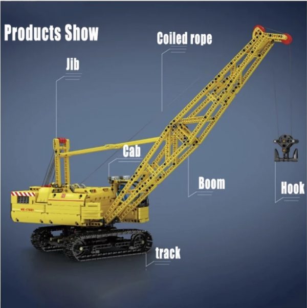 MOULD KING 17001 High Tech Motorized Crawler Crane 4