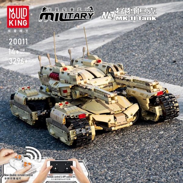 MOULD KING 20011 RC Red Alert Mammoth Tank 1