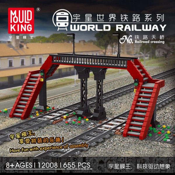 MOULDKING 12008 World Railway Railroad Crossing