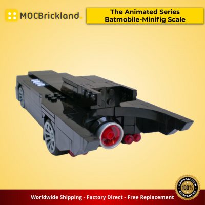 cars moc 15632 the animated series batmobile minifig scale 1992 1995 by brickvault mocbrickland 2907