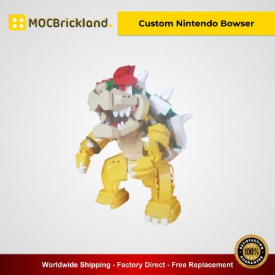 creator moc 12349 custom nintendo bowser by buildbetterbricks mocbrickland 7656