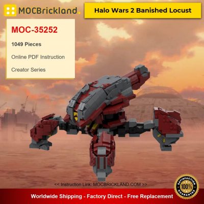 creator moc 35252 halo wars 2 banished locust by wookieecookies mocbrickland 7970