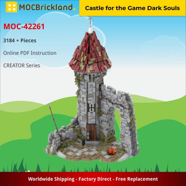 creator moc 42261 castle for the game dark souls mocbrickland 4927