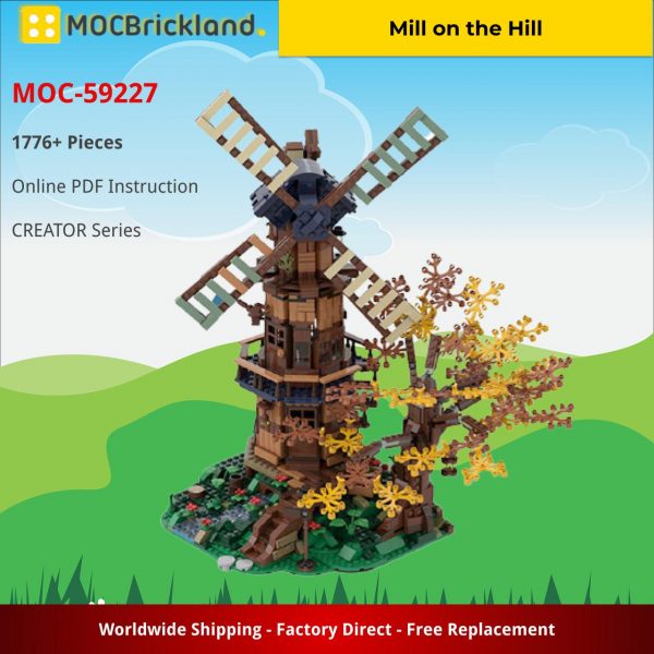 creator moc 59227 mill on the hill by nobsta mocbrickland 4710