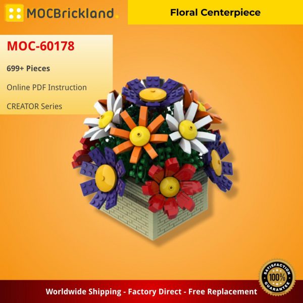 creator moc 60178 floral centerpiece by benstephenson mocbrickland 4785