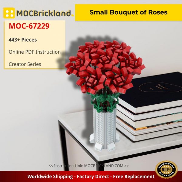 creator moc 67229 small bouquet of roses by benstephenson mocbrickland 2580