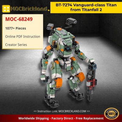 creator moc 68249 bt 7274 vanguard class titan from titanfall 2 by kmx creations mocbrickland 7337