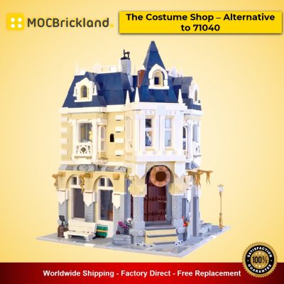 modular building moc 14603 the costume shop alternative to 71040 by brickbees mocbrickland 4209