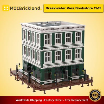 modular building moc 51760 breakwater pass bookstore cm5 by jepaz mocbrickland 1595