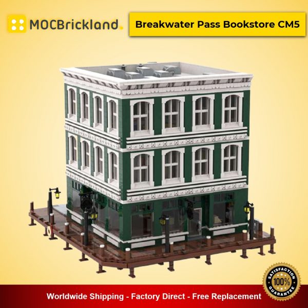 modular building moc 51760 breakwater pass bookstore cm5 by jepaz mocbrickland 1595