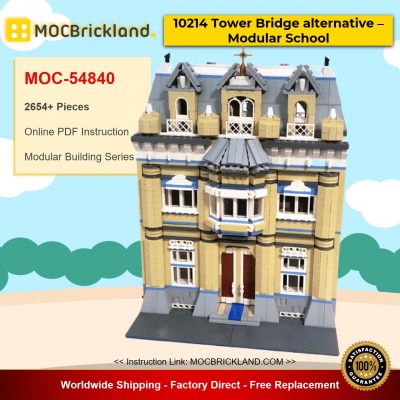 modular building moc 54840 10214 tower bridge alternative modular school by albertovax mocbrickland 1866