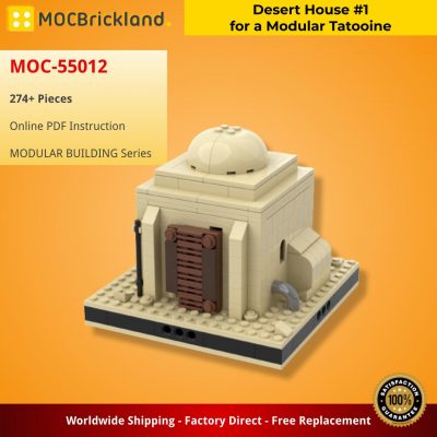 modular building moc 55012 desert house 1 for a modular tatooine by gabizon mocbrickland 5584