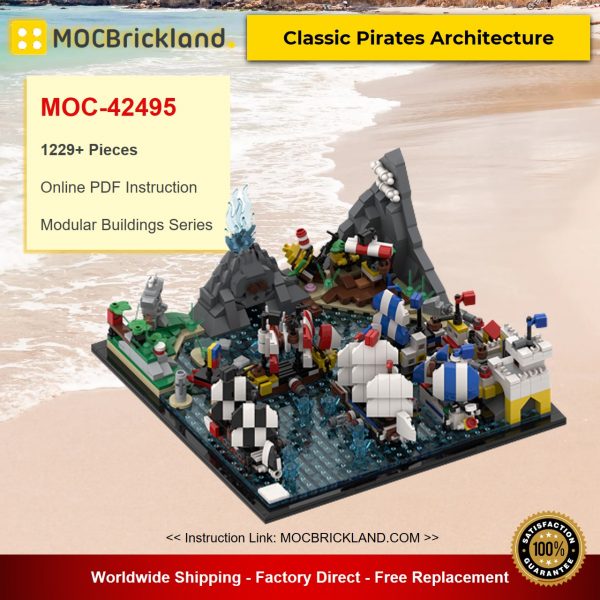 modular buildings moc 42495 classic pirates architecture by momatteo79 mocbrickland 7151