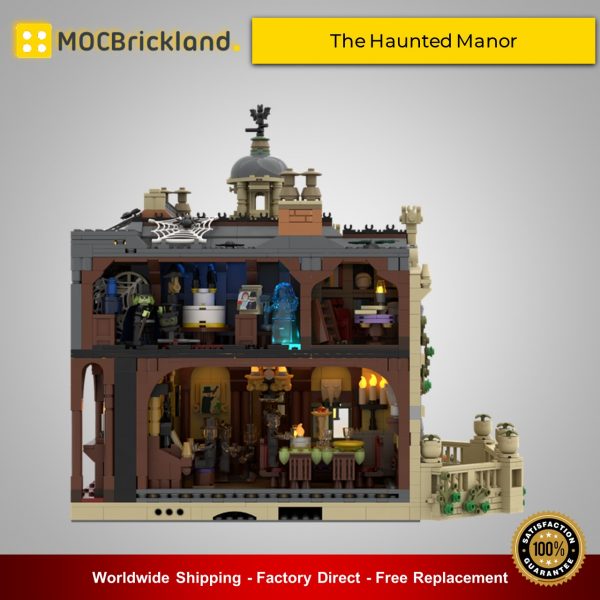 modular buildings moc 54244 the haunted manor by zeradman mocbrickland 3008