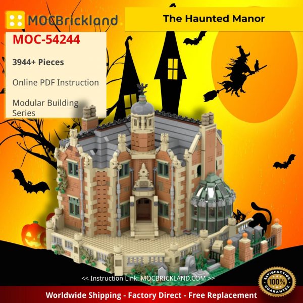 modular buildings moc 54244 the haunted manor by zeradman mocbrickland 6495