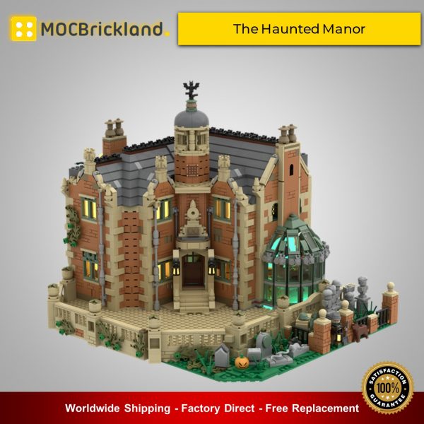 modular buildings moc 54244 the haunted manor by zeradman mocbrickland 8264