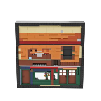 movie moc 33700 21319 friends central perk in photo frame by beewiks mocbrickland 2138