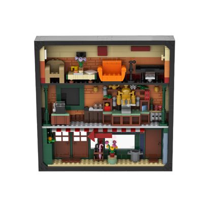 movie moc 33700 21319 friends central perk in photo frame by beewiks mocbrickland 3437