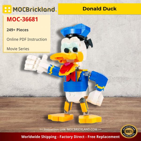 movie moc 36681 donald duck by buildbetterbricks mocbrickland 5415