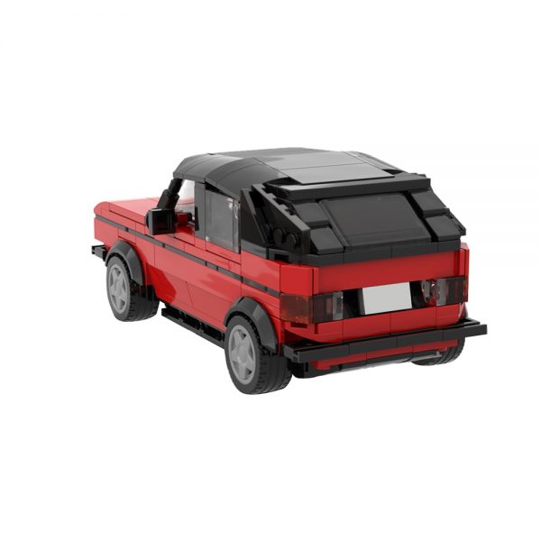 movie moc 47366 pennys car the red vw golf 1 cabrio from big bang theory by brickotronic mocbrickland 3175