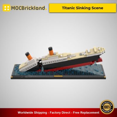 movie moc 51466 titanic sinking scene by ycbricks mocbrickland 7337
