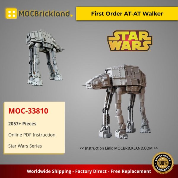 star wars moc 33810 first order at at walker by edge of bricks mocbrickland 6351