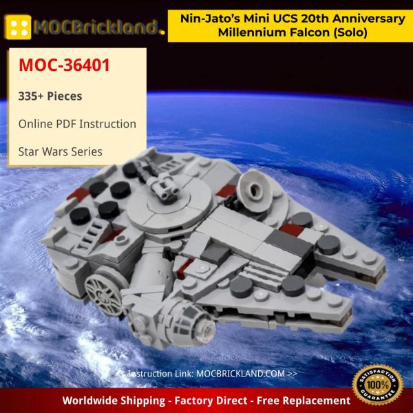 star wars moc 36401 nin jatos mini ucs 20th anniversary millennium falcon solo by force of bricks mocbrickland 7231