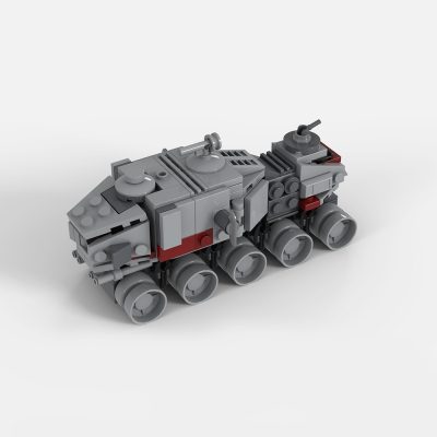 star wars moc 36873 a6 juggernaut clone turbo tank micro fleet series by 2bricksofficial mocbrickland 5387