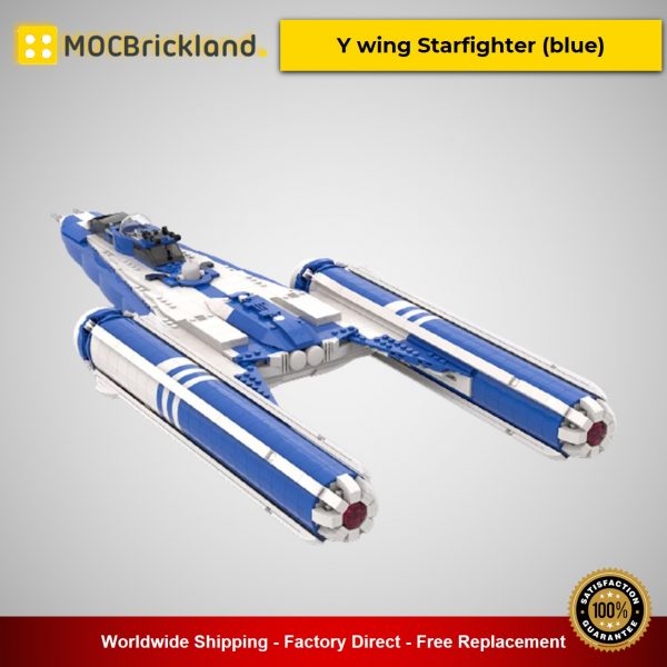 star wars moc 55736 y wing starfighter blue by starwarsfan66 mocbrickland 5414
