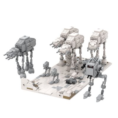 star wars moc 65500 battle of hoth attack by jellco mocbrickland 5360