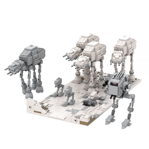 star wars moc 65500 battle of hoth attack by jellco mocbrickland 5360