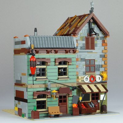 street sight moc 40048 modular bait shop and grocery by versteinert mocbrickland 6104