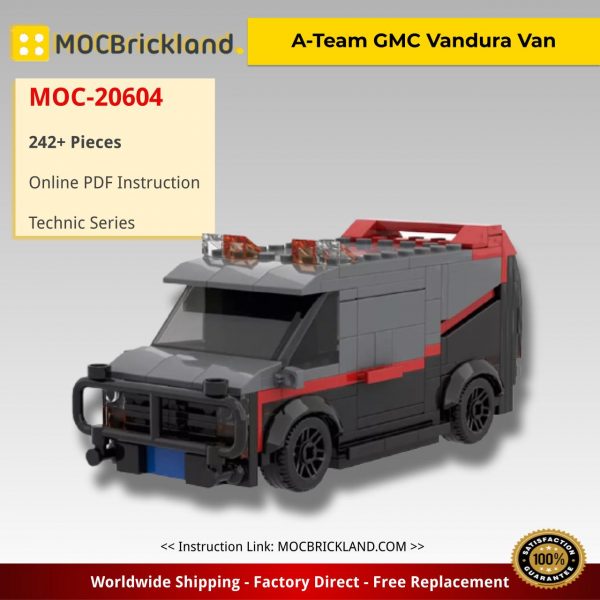 technic moc 20604 a team gmc vandura van by mkibs mocbrickland 8200