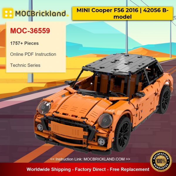 technic moc 36559 mini cooper f56 2016 42056 b model by geyserbricks mocbrickland 1815