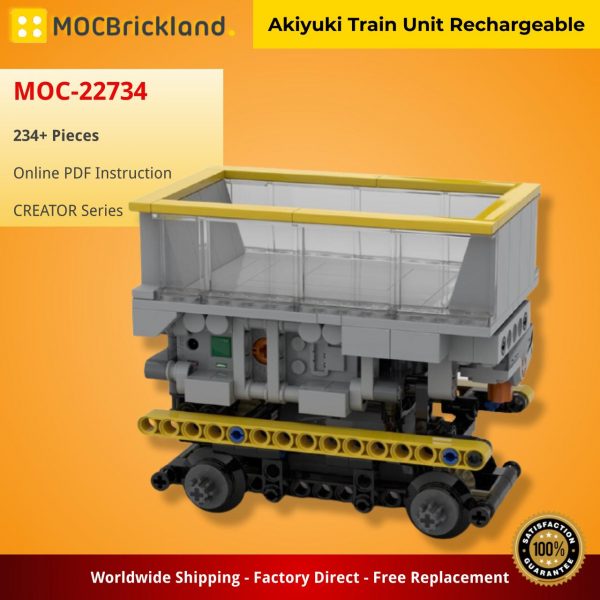 CREATOR MOC 22734 Akiyuki Train Unit Rechargeable by BrickPolis MOCBRICKLAND 3