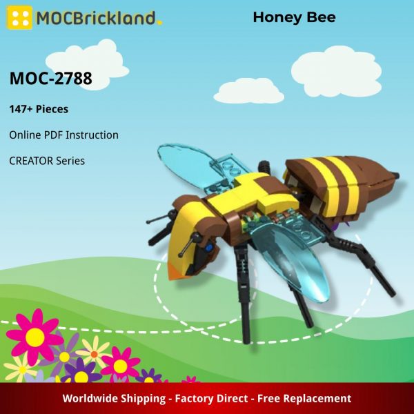 CREATOR MOC 2788 Honey Bee by jorah MOCBRICKLAND 4
