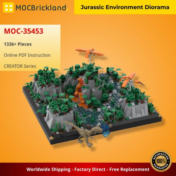 CREATOR MOC 35453 Jurassic Environment Diorama by gabizon MOCBRICKLAND 2