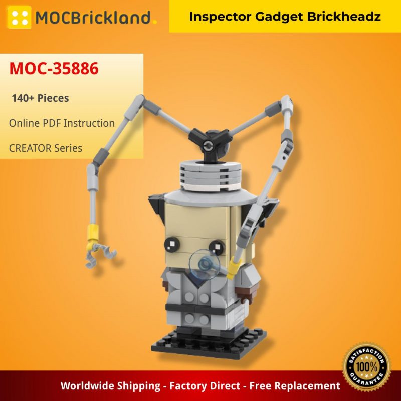 CREATOR MOC 35886 Inspector Gadget Brickheadz MOCBRICKLAND 800x800 1