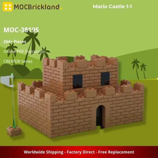 CREATOR MOC 38195 Mario Castle 1 1 by beezysmeezy MOCBRICKLAND 5