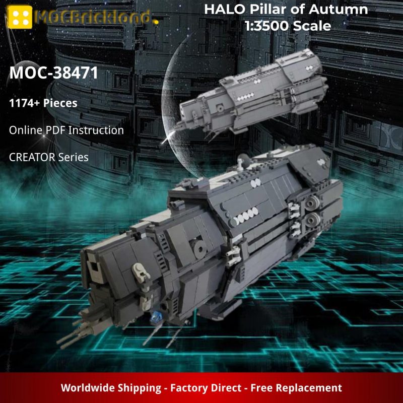 CREATOR MOC 38471 HALO Pillar of Autumn 13500 Scale by DarthDesigner MOCBRICKLAND 3 800x800 1