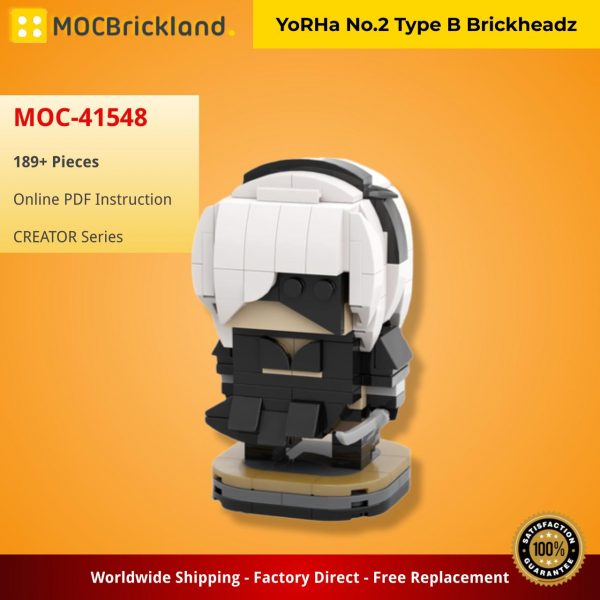 CREATOR MOC 41548 YoRHa No.2 Type B Brickheadz by Muxi MOCBRICKLAND 2