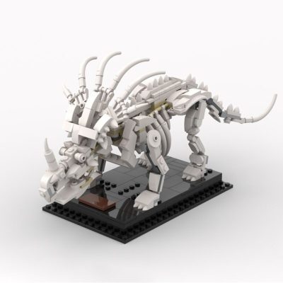 CREATOR MOC 45888 Styracosaurus Skeleton by LegoFossil MOCBRICKLAND 3