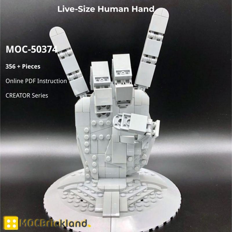 CREATOR MOC 50374 Live Size Human Hand by Hackules MOCBRICKLAND 2 800x800 1