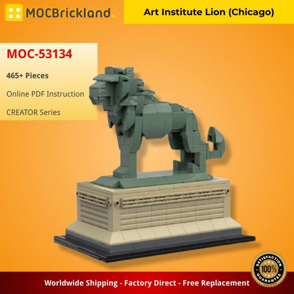 CREATOR MOC 53134 Art Institute Lion Chicago by bric.ole MOCBRICKLAND 2