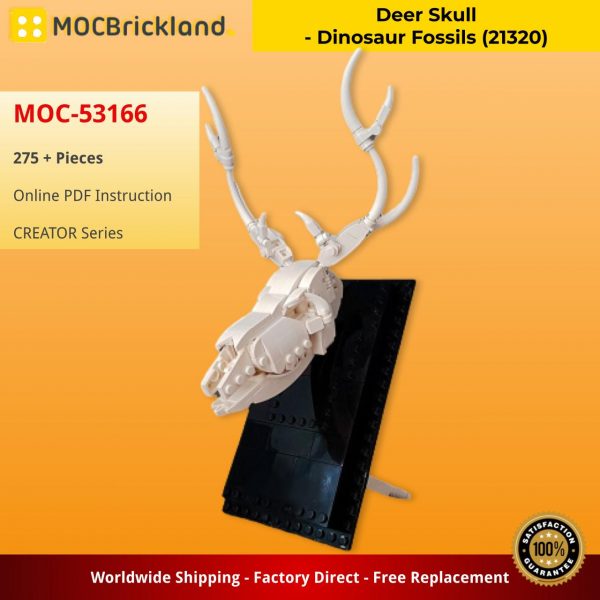 CREATOR MOC 53166 Deer Skull Dinosaur Fossils 21321 by Brickonium MOCBRICKLAND