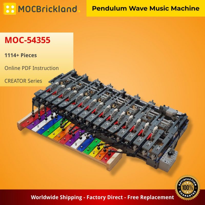 CREATOR MOC 54355 Pendulum Wave Music Machine MOCBRICKLAND 1 800x800 1